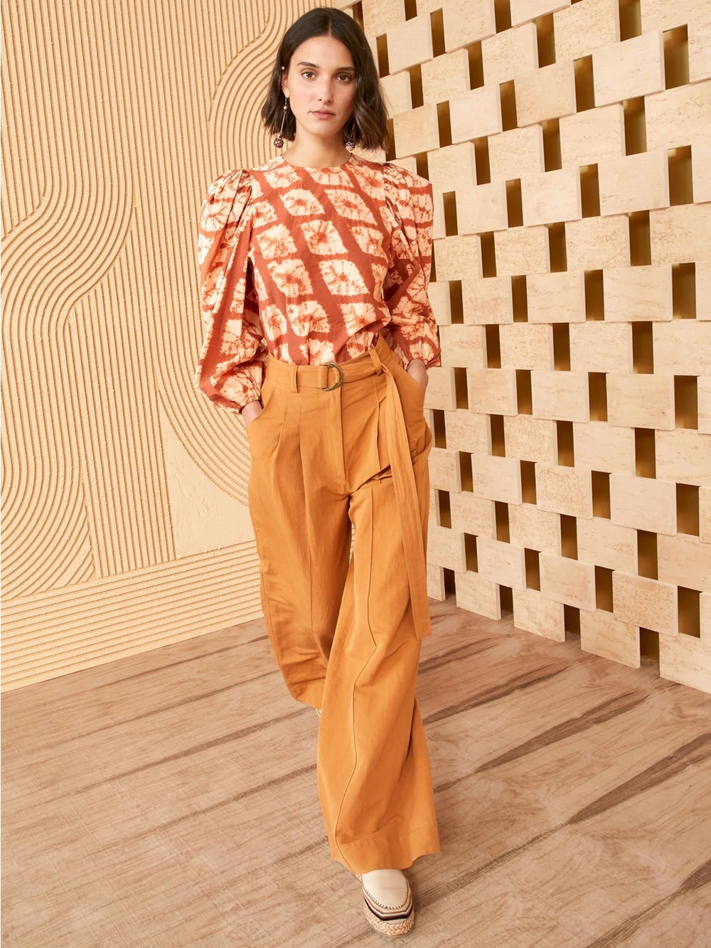 Ulla Johnson Kori Wide Leg Pants Chamomile Size 10 NWT $590